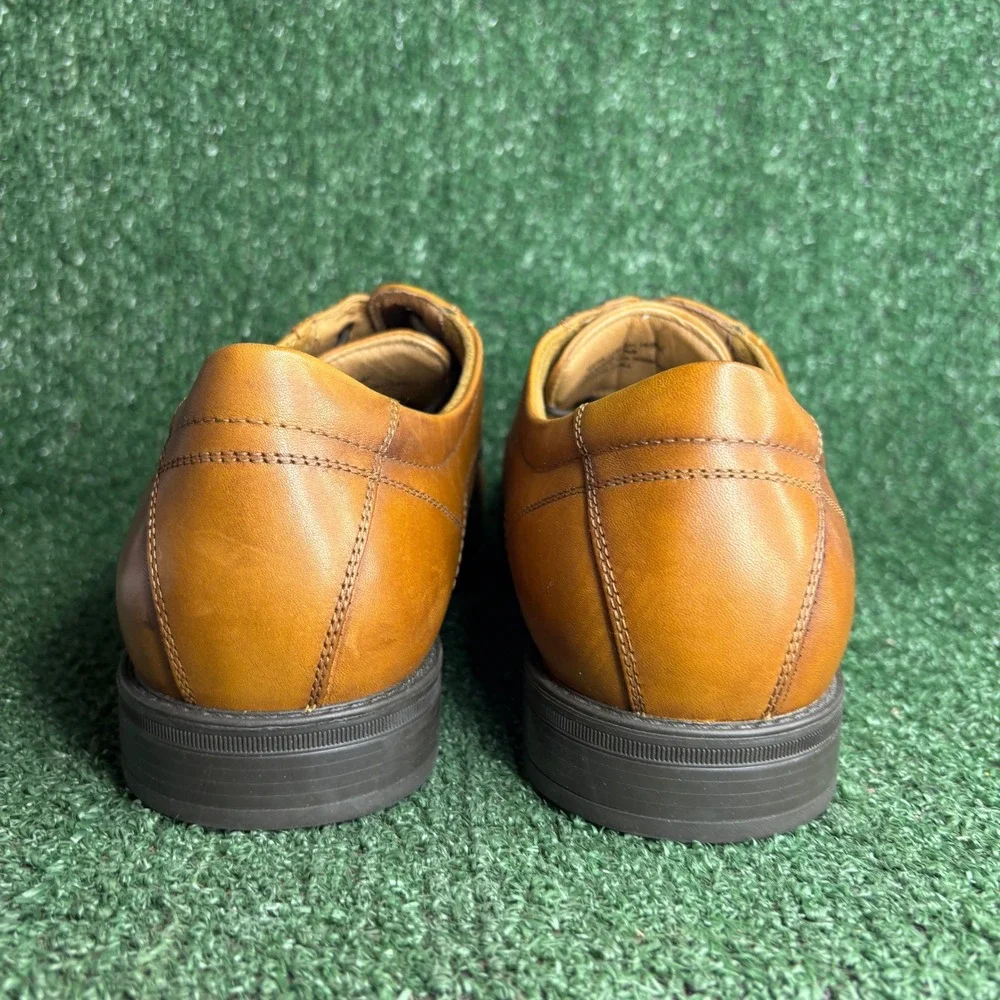 NEW Florsheim Midtown Cap Toe Leather Tech Oxford Brown Mens 10.5EEE Extra Wide